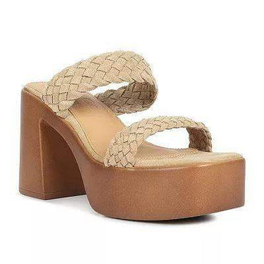 Rag & Company Misaki Braided Detail Chunky Sandals - SwagglyLife Home & Fashion